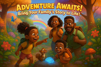 design custom 3d illustrations for african american children books