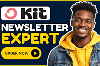 design convertkit newsletter template setup kit email sequence kit landing page