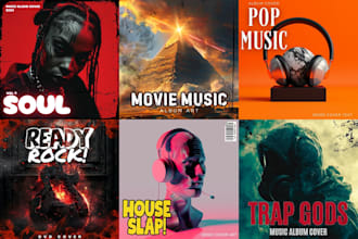 design an music album cover for you
