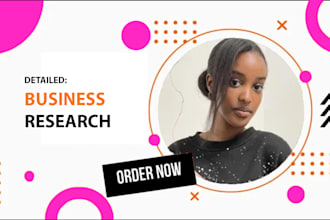 do market research, business research, competitors, swot analysis and reports