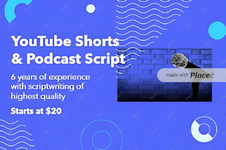 ghostwrite your youtube script or podcast script