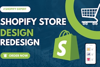design, redesign shopify store, shopify dropshipping store, shopify website