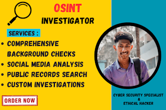 be your professional osint, private investigator expert, and background check