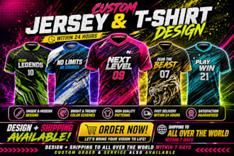 design jerseys ,sublimation ,t shirt and shipped anywhere