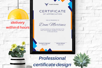 create professional diploma, award and custom certificate