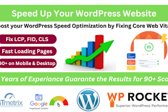 do wordpress speed optimization for pagespeed insights or gtmetrix via wprocket