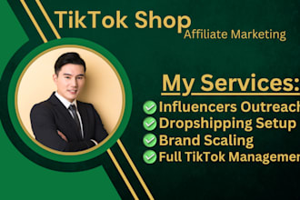 tiktok shop affiliate marketing shopify dropshipping supplier