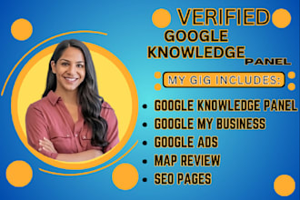 create a verified lifetime google knowledge panel for person and company