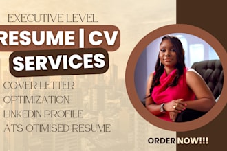 write an executive resume professional resume and cover letter