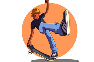 draw a funny cartoon illustration