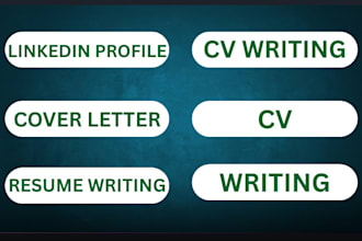 write and edit your cv, resume, cover letter,  and linkedin professionally