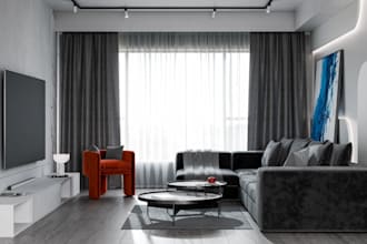 cinematic interior architectural rendering, visualization in unreal engine 5