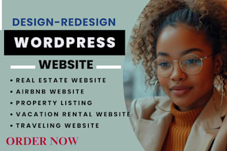design or fix travel affiliate agency website, vacation rental,air bnb website