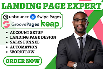 do drop funnels swipe pages cartflows groovepage keap unbounce wix landing page