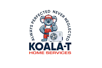 creativity welcomed koala character logo