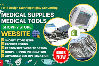 design orthopedic medical equipment ecommerce health tools website shopify store