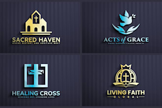 make a modern and outstanding church logo