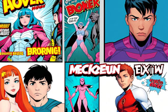 do comic book art and digital illustration