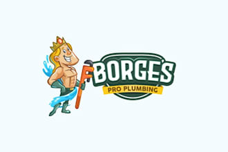 fresh look plumbing industry logo design