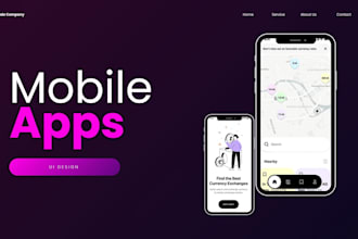 design mobile UI ,figma prototype and app design in figma