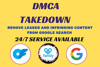 takedown report copyright leaked infringing content on google search by dmca