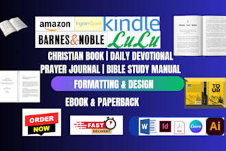 design, format daily devotion prayer journal book amazon KDP christian ebook