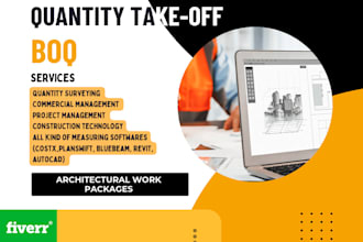 do quantity takeoffs by manual and software
