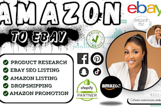 do amazon to ebay dropshipping, mercari, amazon product listing, ebay listing