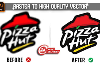 transform your raster image to high quality vector