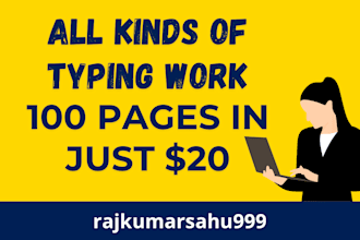 do manual typing, PDF file conversion, and data entry with document formatting