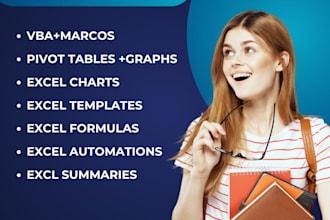 do microsoft excel vba, google sheets, macros, formula and custom templates