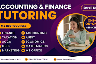 be your accounting, finance and business studies online tutor