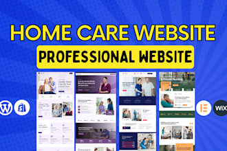 create a mobile responsive homecare wordpress website design