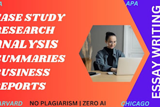 write urgent case study, research reports,paper n summary writing