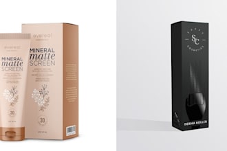 do unique skincare feminine eyelashes logo and product design