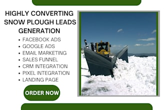 generate snow plough leads snow removal leads moving snow leads lawn care leads