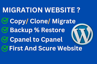 transfer or migrate wordpress websites new host,cpanel