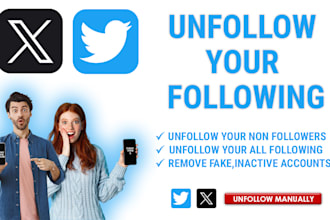 manually unfollow your twitter x followings