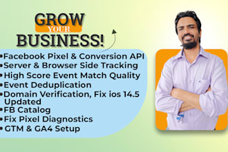 setup fb conversion API and ga4 server side tracking by GTM