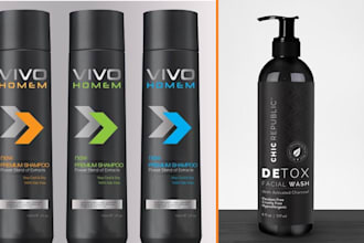 do design a unique skincare cosmetic and product label, box, logo design