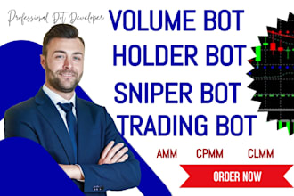 make volume, holder, trading bot for amm, cpmm, clmm pool on solana