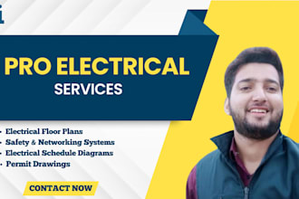 do electrical floor plans or electrical design with drafting