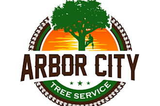 design a professional tree service logo