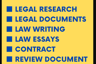 do business law, legal research, memo, law essays, report writing and case study