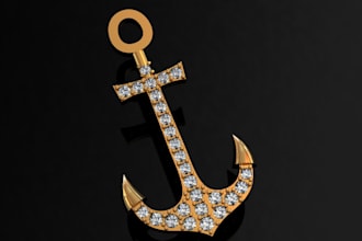 do 3d model of complex design of jewelry locket and pendants