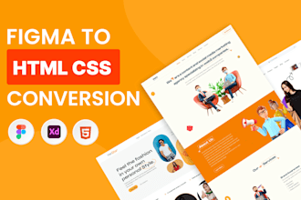 do figma to HTML CSS conversion using bootstrap or tailwind