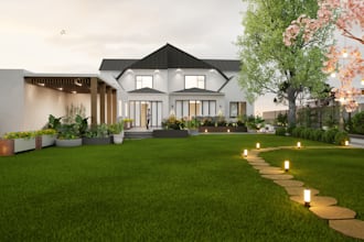do architectural 3d rendering, 3d modelling house,villas,homes