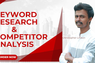 do SEO keyword research and competitor analysis for rank your website