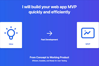build your web application mvp quickly and efficiently