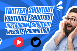 promote twitter shoutout website link share on ig yt fb crypto tiktok nft